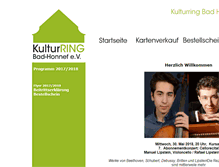 Tablet Screenshot of kulturring-badhonnef.de